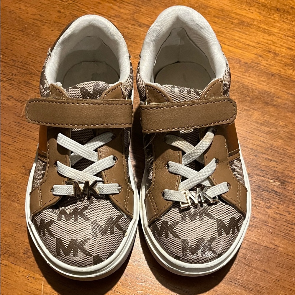 Michael Kors Kids' Tan and White Sneakers